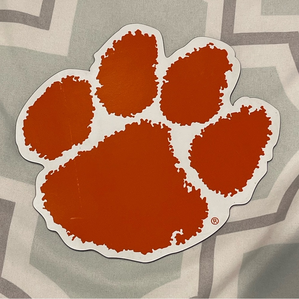 Clemson Tiger Paw Car Magnet